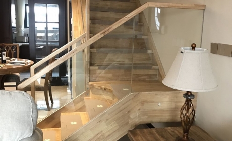 【水一方·小院】鸿基楼梯泰国橡胶木A款01