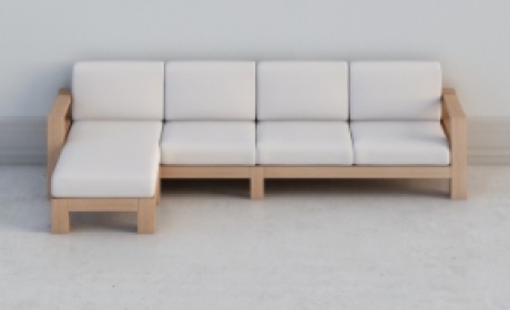 一层沙发四人转角沙