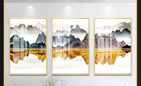 现代轻奢挂画餐厅