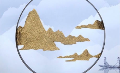 祥云山创意摆件