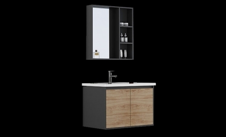 现代悬挂浴室柜